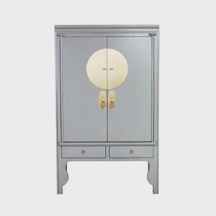 Fine Asianliving Chinese Bruidskast Grijs - Pastel Grey - Orientique