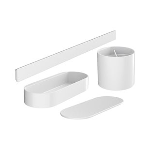 Bundelset Badkamer HansGrohe WallStoris Mat Wit