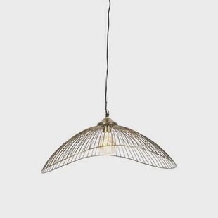 QAZQA Design hanglamp messing draad 64cm - Pia
