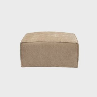 Bronx71 Hocker Memphis wit|beige stof chenille Bronx71 Hocker Memphis wit|beige stof chenille
