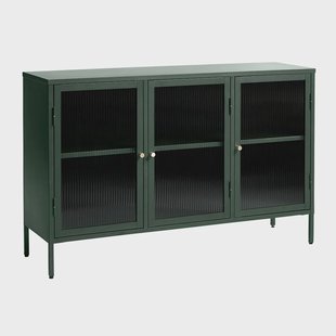 Katja metalen sideboard groen - 132 x 40 cm