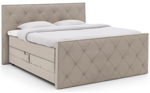 Goossens Excellent Boxspring Nomade Savanne incl. voetbord