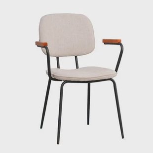 Bronx71 Scandinavische eetkamerstoel Oskar beige gerecyclede stof Bronx71 Scandinavische eetkamerstoel Oskar beige gerecyclede stof