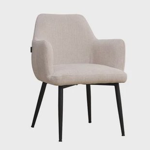 Bronx71 Scandinavische eetkamerstoel Lars beige gerecyclede stof Bronx71 Scandinavische eetkamerstoel Lars beige gerecyclede stof