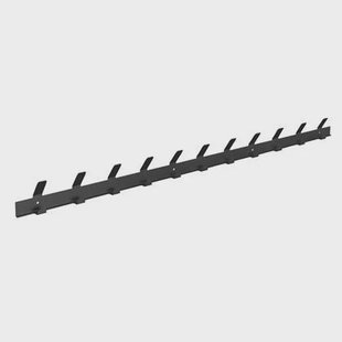 Gorillz Trim 100 - Kapstok van 1 meter - 22 Haken - Metaal - Zwart Gorillz Trim 100 - Kapstok van 1 meter - 22 Haken - Metaal - Zwart