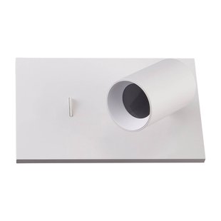 Arcchio spot Brinja, wit, metaal, USB-C, schakelaar, GU10