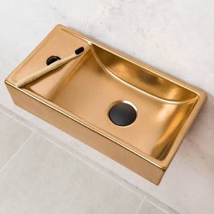 Fontein Links BWS Ruby 40x22 cm Mat Rose Goud