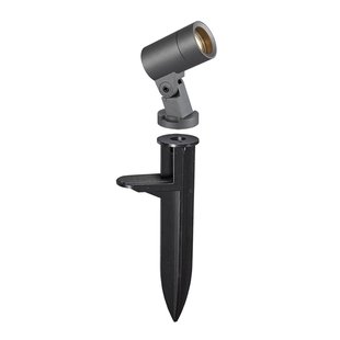 Arcchio Hemmani prikspot, hoogte 35 cm, antraciet, aluminium Arcchio Hemmani prikspot, hoogte 35 cm, antraciet, aluminium