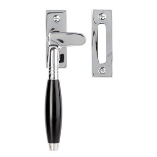 De Oude Deurklink Raamsluiting Klassiek glanzend nikkel links