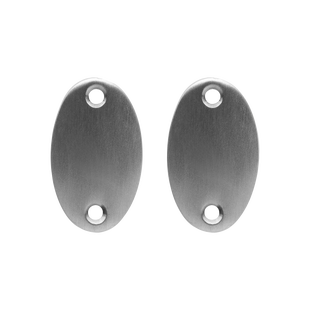 De Oude Deurklink Blindrozet ovaal - mat nikkel