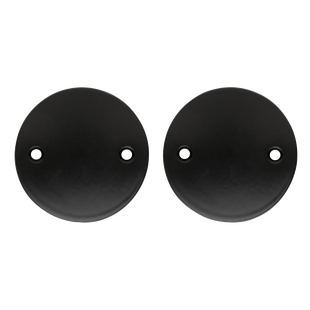 De Oude Deurklink Blindrozet rond - mat zwart