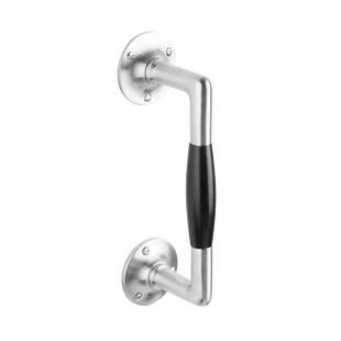 De Oude Deurklink Handgreep 195mm ronde rozetten - mat nikkel