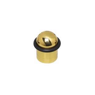 Intersteel Deurstopper met ring messing gelakt