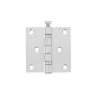 Intersteel Kogellagerscharnier rechte hoeken 76x76mm RVS geborsteld tot 50 kilo
