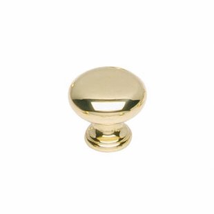 Intersteel Meubelknop paddenstoel 25 mm messing gelakt