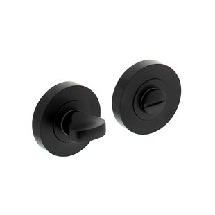 Intersteel WC slot / badkamersluiting 52x8mm mat zwart