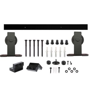 Intersteel Schuifdeursysteem basic top mat zwart