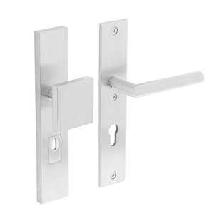 Intersteel RVS Veiligheidsbeslag skg3 met kerntrekbeveiliging profielcilindergat 72 mm voordeurbeslag geborsteld rvs