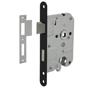 Dulimex Woningbouw cilinder dag- en nachtslot zwart 55 mm