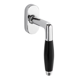 De Oude Deurklink Retro Raamsluiting Klassiek voor draai kiep ramen in glanzend nikkel