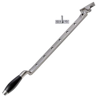 De Oude Deurklink Raamuitzetter Klassiek in mat nikkel