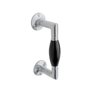 De Oude Deurklink Handgreep klein ronde rozetten - mat nikkel