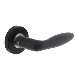 Intersteel Deurklink Jupiter op rozet mat zwart