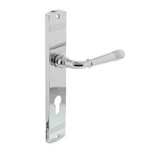 Intersteel Deurklink Helena op schild cilindergat 72mm chroom