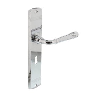 Intersteel Deurklink Helena op schild sleutelgat 56mm chroom