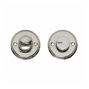 Intersteel WC slot rond met schroefgaten nikkel