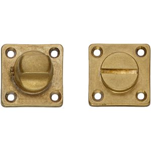 Intersteel WC slot vierkant schroefgat messing getrommeld