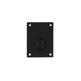 Intersteel Luikring rechthoekig 41 x 31mm mat zwart