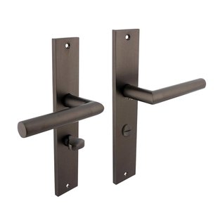 Intersteel Deurklink Bastian op schild 245x45 mm WC slot antracietgrijs