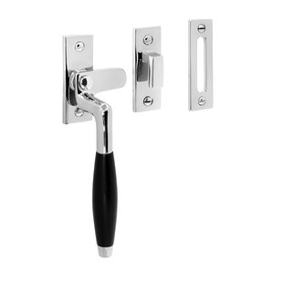 De Oude Deurklink Klassiek Raamsluiting, verstevigd, glanzend nikkel, links