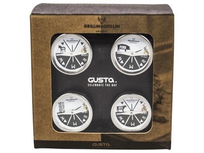 Gusta barbecue thermometer giftset 4-delig