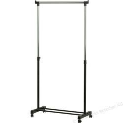 Kledingrek op Wielen Zwart