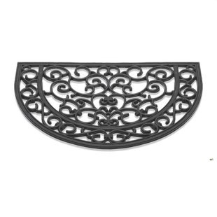 Deurmat Antiek Halfrond Rubber 40x60Cm