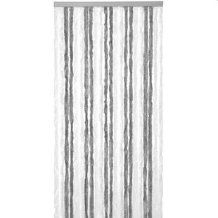 Kattenstaart 90x220cm grijs wit