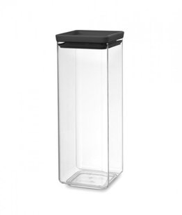 Brabantia Tasty+ voorraadbus 2.5 liter donkergrijs