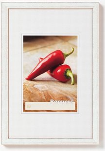 Walther Peppers houten fotolijst 18x24cm zilver