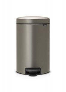 Brabantia NewIcon Pedaalemmer Metaal Platinum 12 Liter