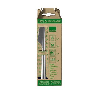 Amefa Leaves Wegwerp Tafelmessen 20 stuks