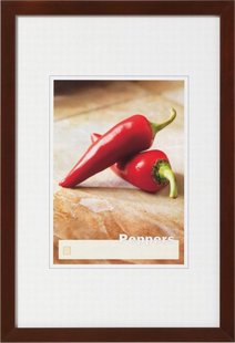 Walther Peppers houten fotolijst 18x24cm walnoot