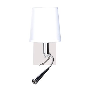 Aluminor Wandlamp met leeslamp en USB-poort