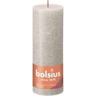 Bolsius Kaars 190X68mm Zand Grijs