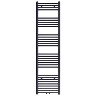 Designradiator BWS Nile Gobi 180x40 cm Geborsteld Mat Zwart Midden/zij-aansluiting