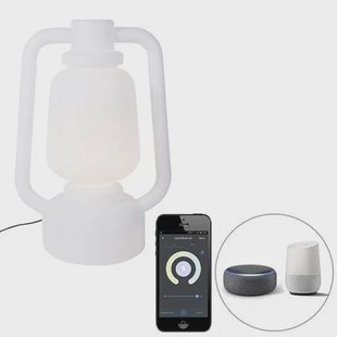 QAZQA Smart vloerlamp wit 110 cm incl. Wifi G95 - Storm Extra Large