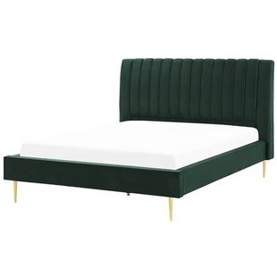 Beliani-MARVILLE -Tweepersoonsbed-Smaragdgroen-180 x 200 cm-Fluweel Beliani-MARVILLE -Tweepersoonsbed-Smaragdgroen-180 x 200 cm-Fluweel