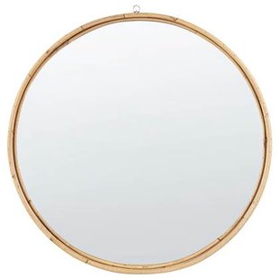 Beliani - BARUNG - Wandspiegel - Natuurlijk - Rotan