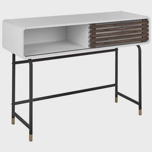 Beliani - RIFLE - Consoletafel - Wit - Vezelplaat